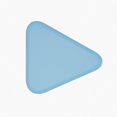 3d Realistic Play button vector illustration.