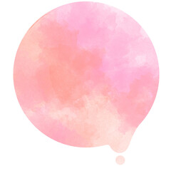 とろけるまるの赤色水彩素材