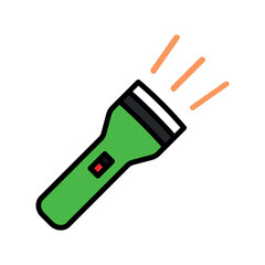 flashlight icon vector design template elegant style