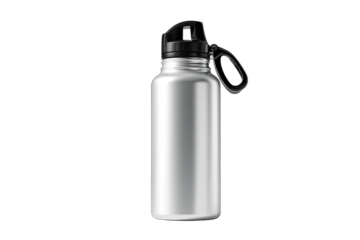Gym water bottle on a white background