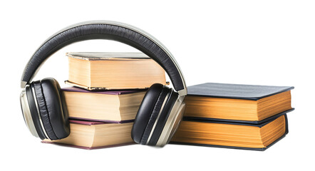Audio Lecture for Listening and Learning - Isolated on White Background