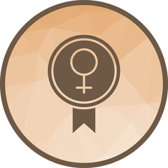 Women Day Medal icon vector image. Suitable for mobile apps, web apps and print media.