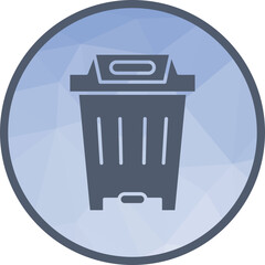 Bin icon vector image. Suitable for mobile apps, web apps and print media.