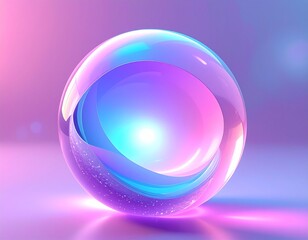 Obraz premium Pastel Organic Light Sphere