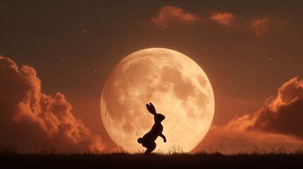 Hare Silhouette Dance: Full Moon Serenade