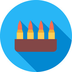 Cartridges icon vector image. Suitable for mobile apps, web apps and print media.