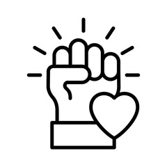 Obraz premium Support Icon Vector Illustration Line Version