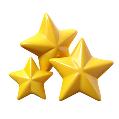 Group of Three Golden Stars for Achievement, Success, and Excellence Award