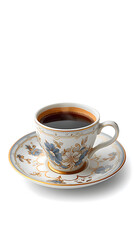Fototapeta premium cup of coffee on white background