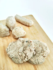 A Variety of Unfried Pempek, Including 