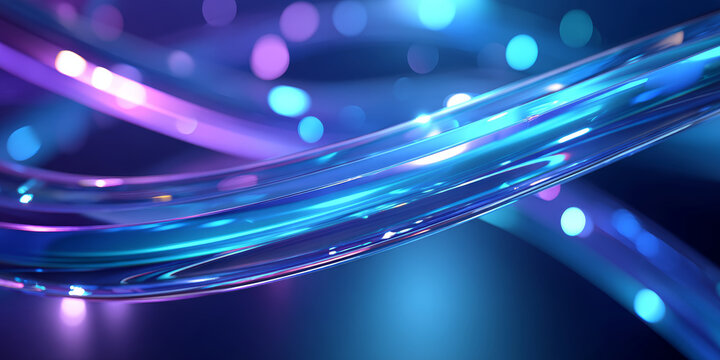 Technological light and shadow streamline background