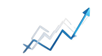 Abstract graphic of a rising line graph