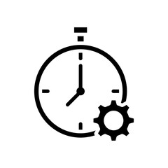 Efficiency Icon Vector Illustration Glyph Version