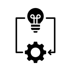 Implementation Icon Vector Illustration Glyph Version