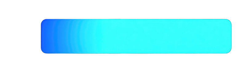 Obraz premium Horizontal rectangular gradient bar of turquoise-blue