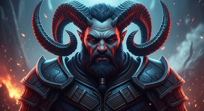 Focused Demon Lord, Dark Energy, Evil Intent.