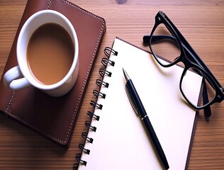 coffee and notebook