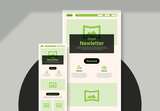 Email News letter Template Layout
