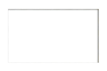 Blank white rectangle with a black border