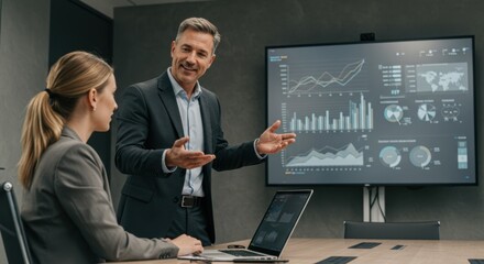 an old bussinesman teaching 