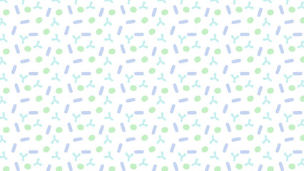 善玉菌・乳酸菌の可愛いパターン壁紙 16:9 イラスト