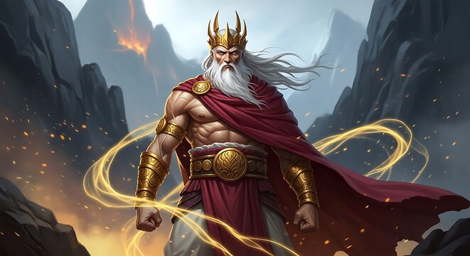 Majestic Zeus, King of the Gods. - Powered by Adobe