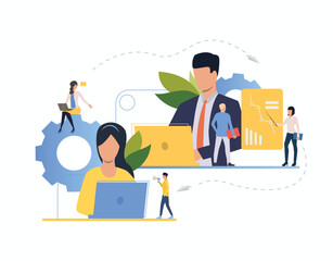 businessman with laptop