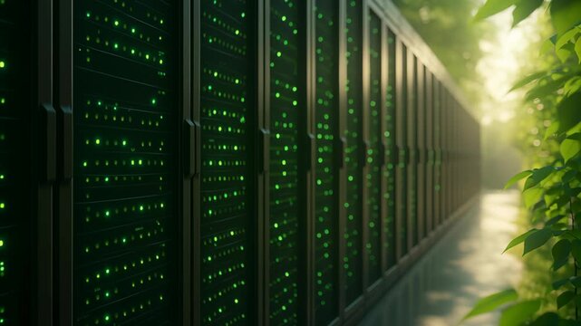 Sustainable technology for data center power solutions enhances efficiency and minimizes environmental impact in green setting