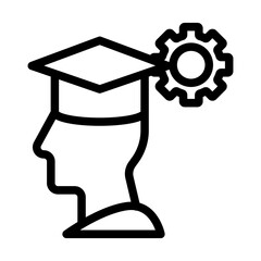 Academic Planning Line Icon of Student Productivity Tools Icon Set