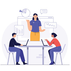 Online business meetings help businesses in the global environment of the coronavirus pandemic.