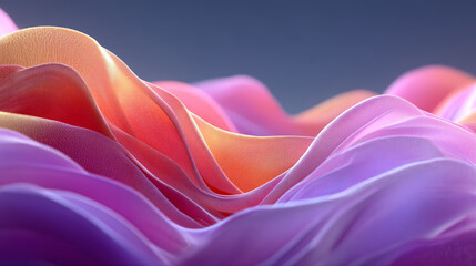 Candy colored dreamy waves