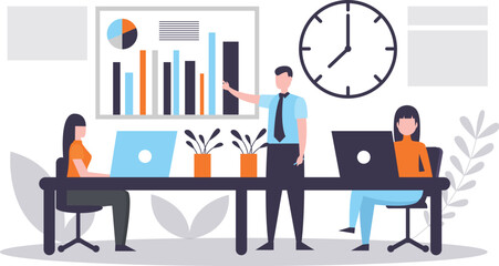 business people working together