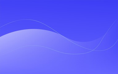 Minimalist Blue Gradient Background with Flowing Abstract Waves