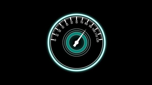 Speedometer fast car automobile speed dashboard accelerate mph kph light 4k.whit black background .