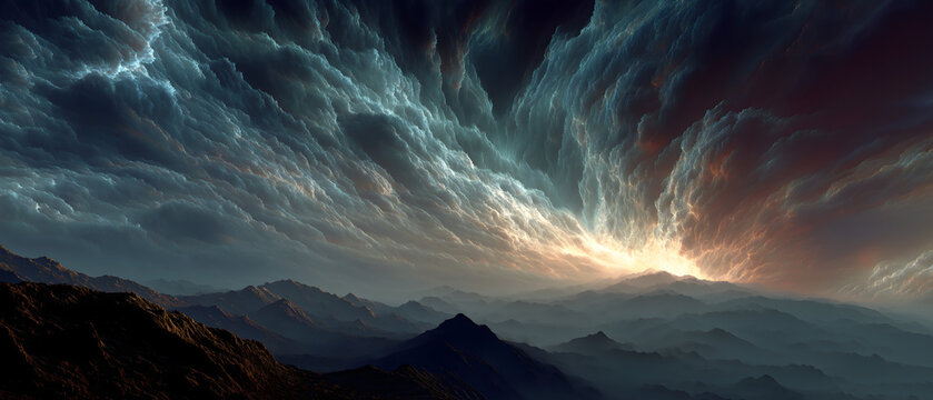 Hindu Myth・Purusha's Cosmic Body Dismemberment | Cosmic Giant's Limbs Dissolving in Nebula, Hair as Galactic Arms, Fingernail Shards Forming Himalayas, Veda Scrolls in Breath Vapor