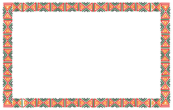Black history month frame,Borders And Frames Black history month , Frame for Juneteenth with space for text .colorful abstract rectangle frame - Powered by Adobe