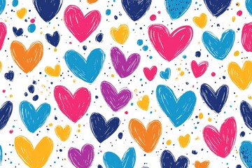  selective focus cute multicolored hearts