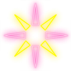 Glow Neon Retro style 80s-90s. The minimalist pattern geometric design is perfect for 80s themed projects, pop art visuals, vaporwave.