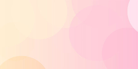 Abstract pink background with ellipse. Minimalist banner background, pastel colorful, pink and yellow gradations.