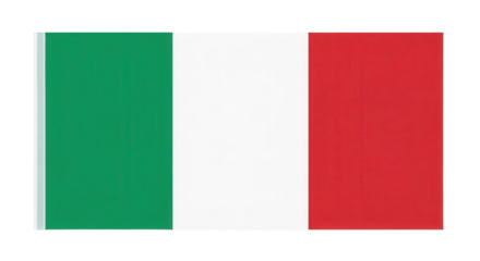 Italian flag, symbol of Italy isolated PNG with Transparent Background