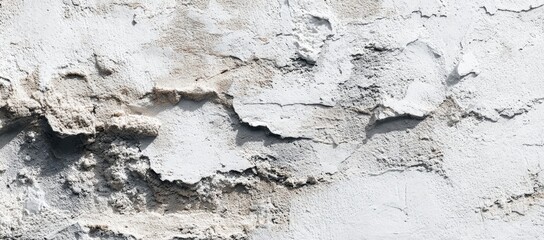 Fototapeta premium Textured stucco wall with cracks and variations in light gray and beige