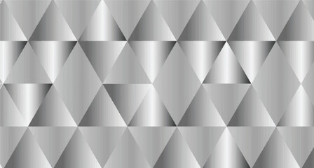 Fototapeta premium Black and white gradient bluer polygon pattern. Low poly design 