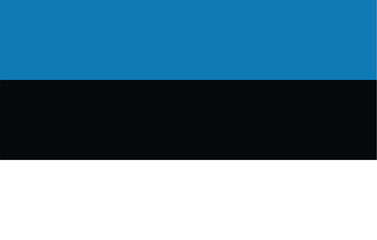 Obraz premium Nationall flag of Estonia. Vector illustration 