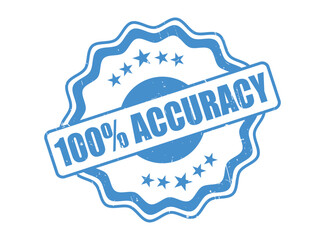 100% Accuracy Rubber Stamp Seal with a Decorative Border 