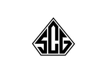 SCG Custom Monogram Logo Design.