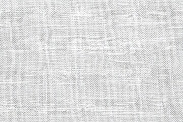 Close-up view of a light gray linen fabric texture
