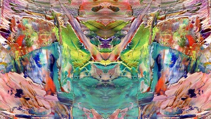 Obraz premium Abstract art background . Hand painting artwork on canvas .