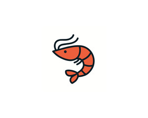 Shrimps vector icon design illustration