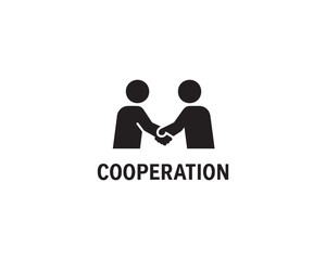 Cooperation vector icon design illustration