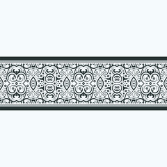 Ornate Decorative Repeating Ethnic Border Design Element Background Illustration